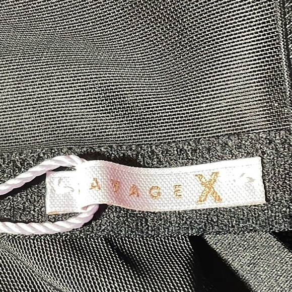 Savage X Fenty Wallflower Unlined Balconette Bra blk Caviar Deco Embroidery 44DD - Picture 10 of 11